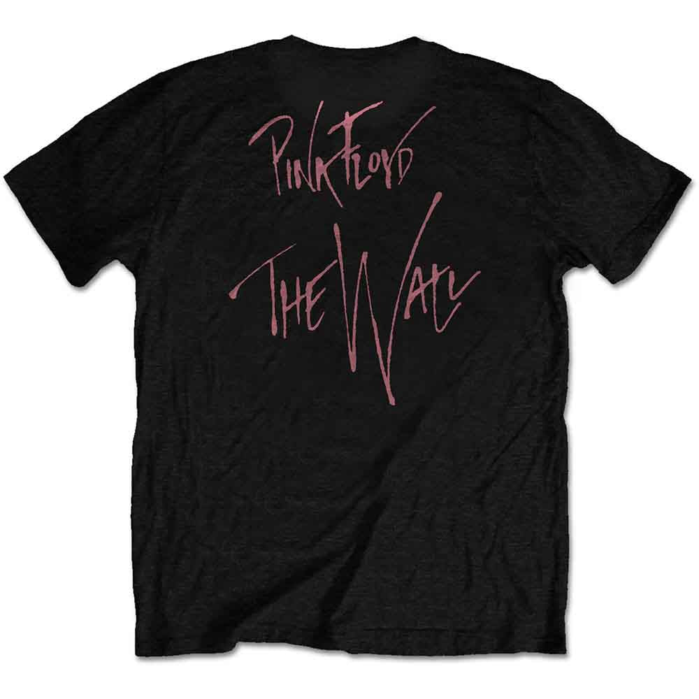 Pink Floyd Unisex T-Shirt: The Wall Swallow (Black) (Back Print)