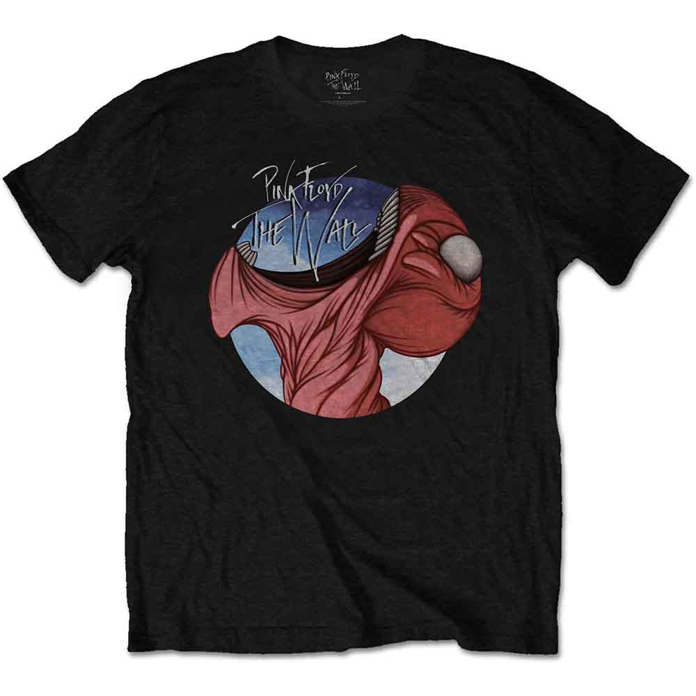 Pink Floyd Unisex T-Shirt: The Wall Swallow (Black) (Back Print)