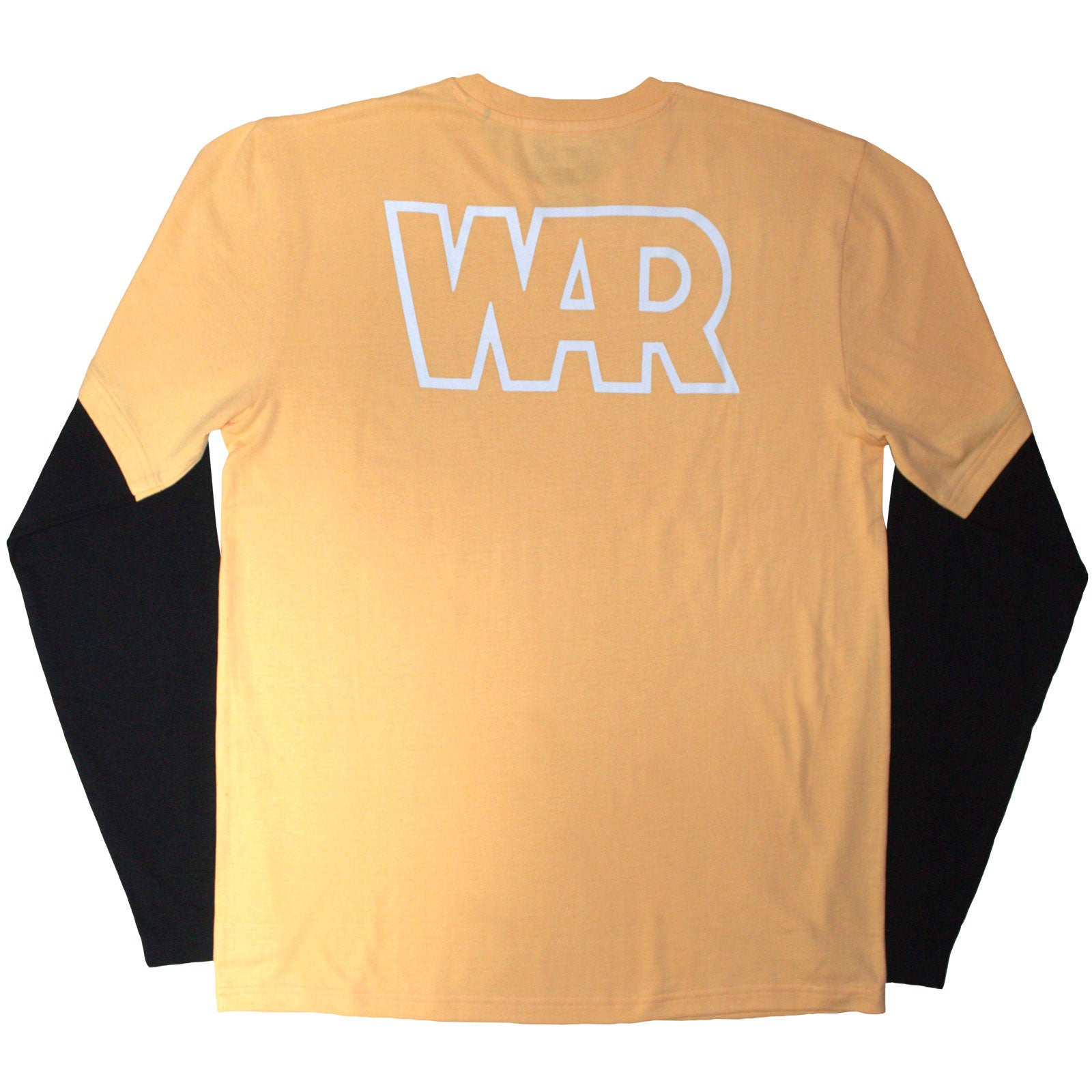 War Unisex Layered Long Sleeve T-Shirt: Car (Sand & Black) (Back Print)