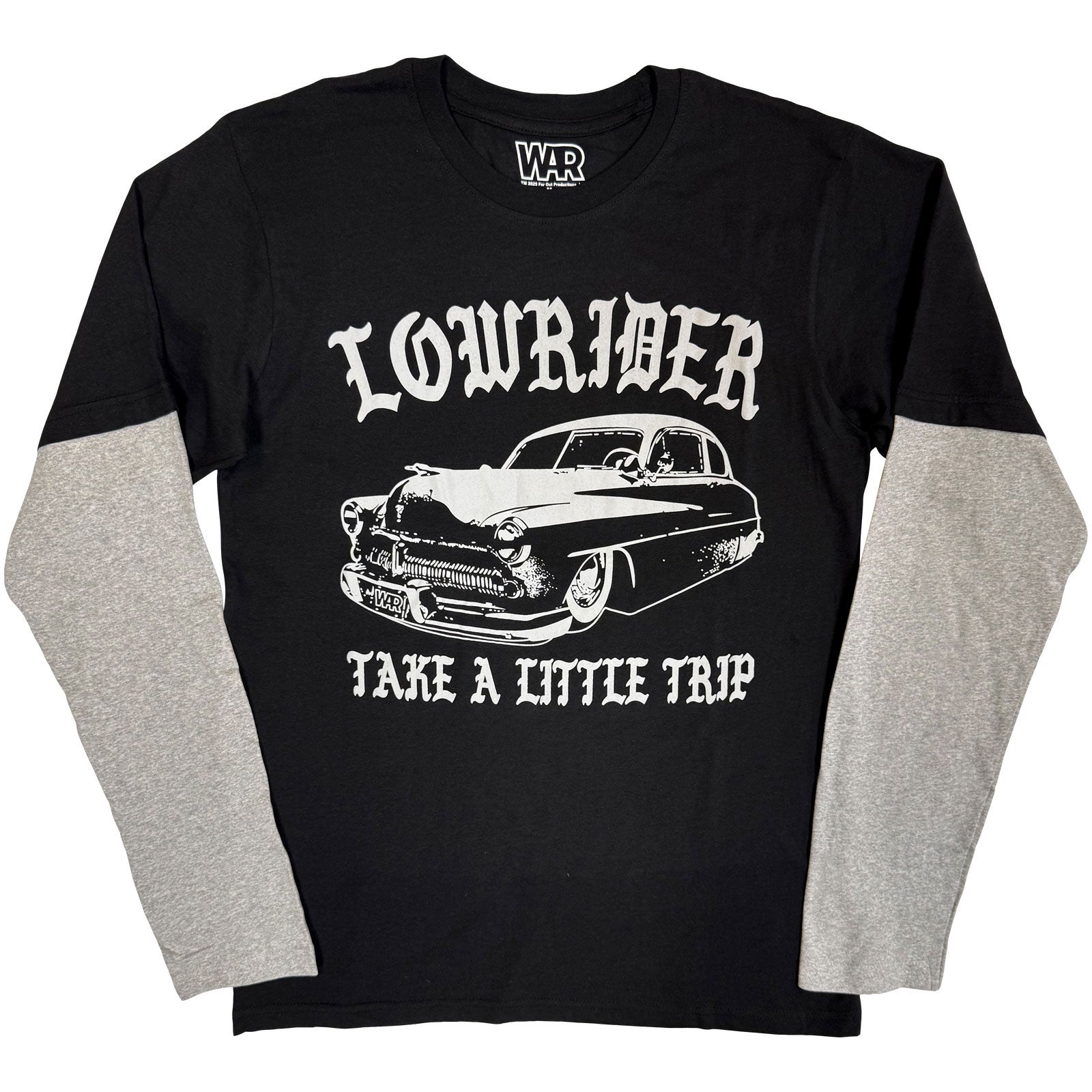 War Unisex Layered Long Sleeve T-Shirt: Low Rider (Black & Grey)