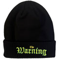 The Warning Unisex Beanie Hat: Logo (Black)