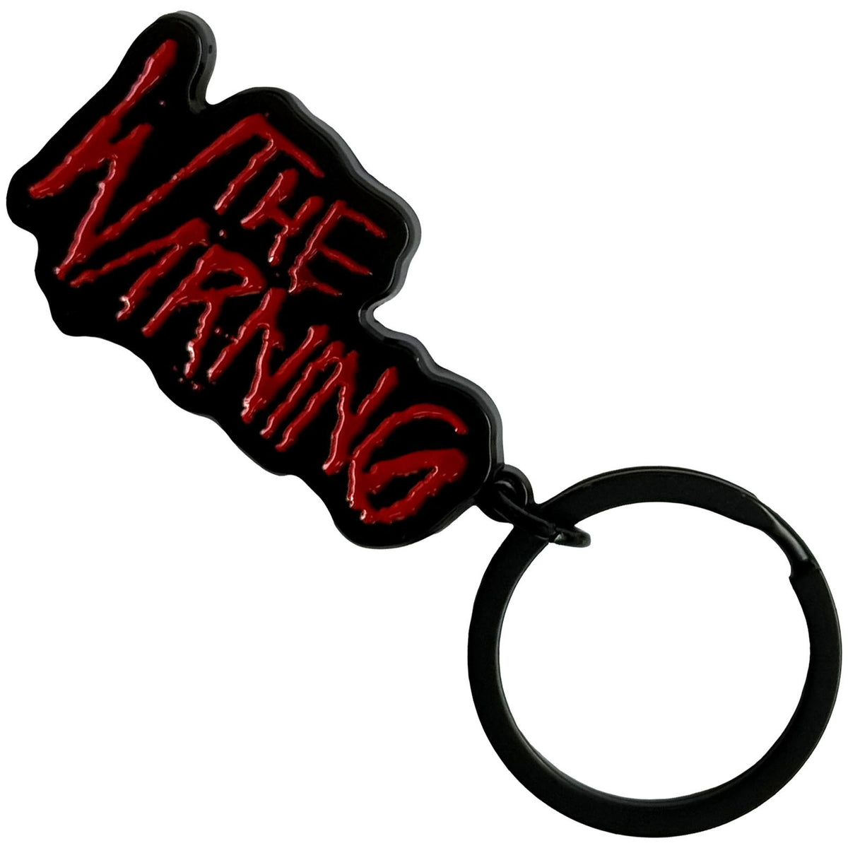 The Warning Keychain: Splatter Logo