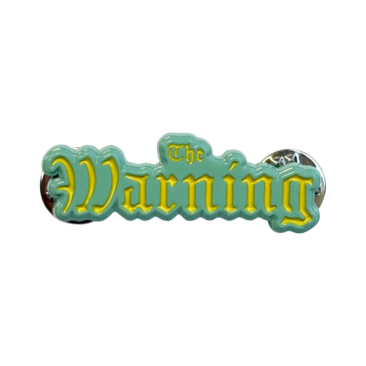 The Warning Pin Badge: Logo