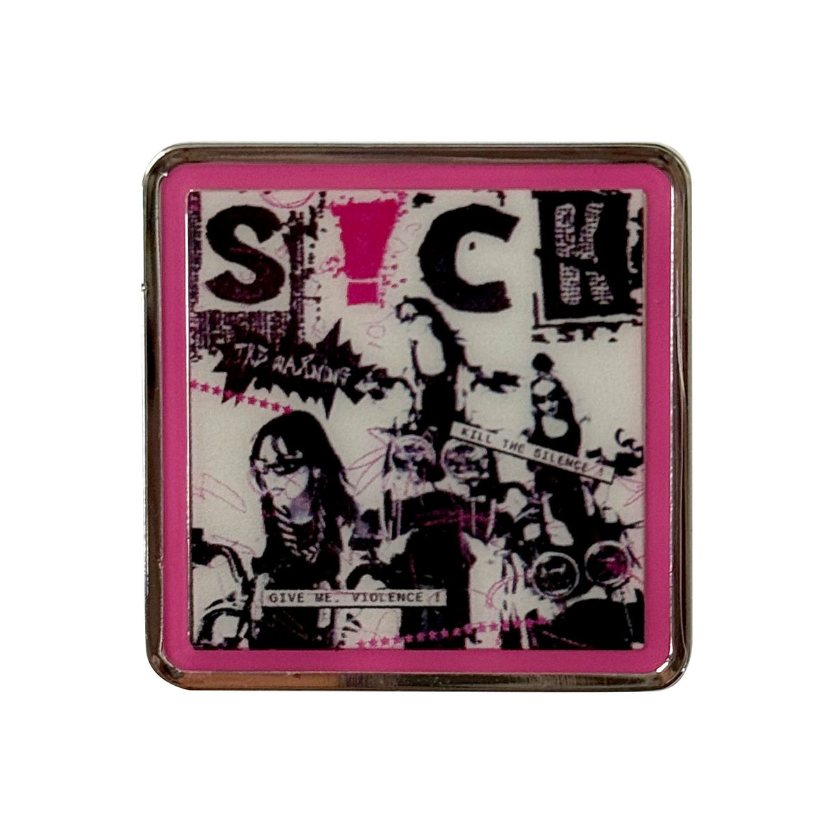 The Warning Pin Badge: S!CK