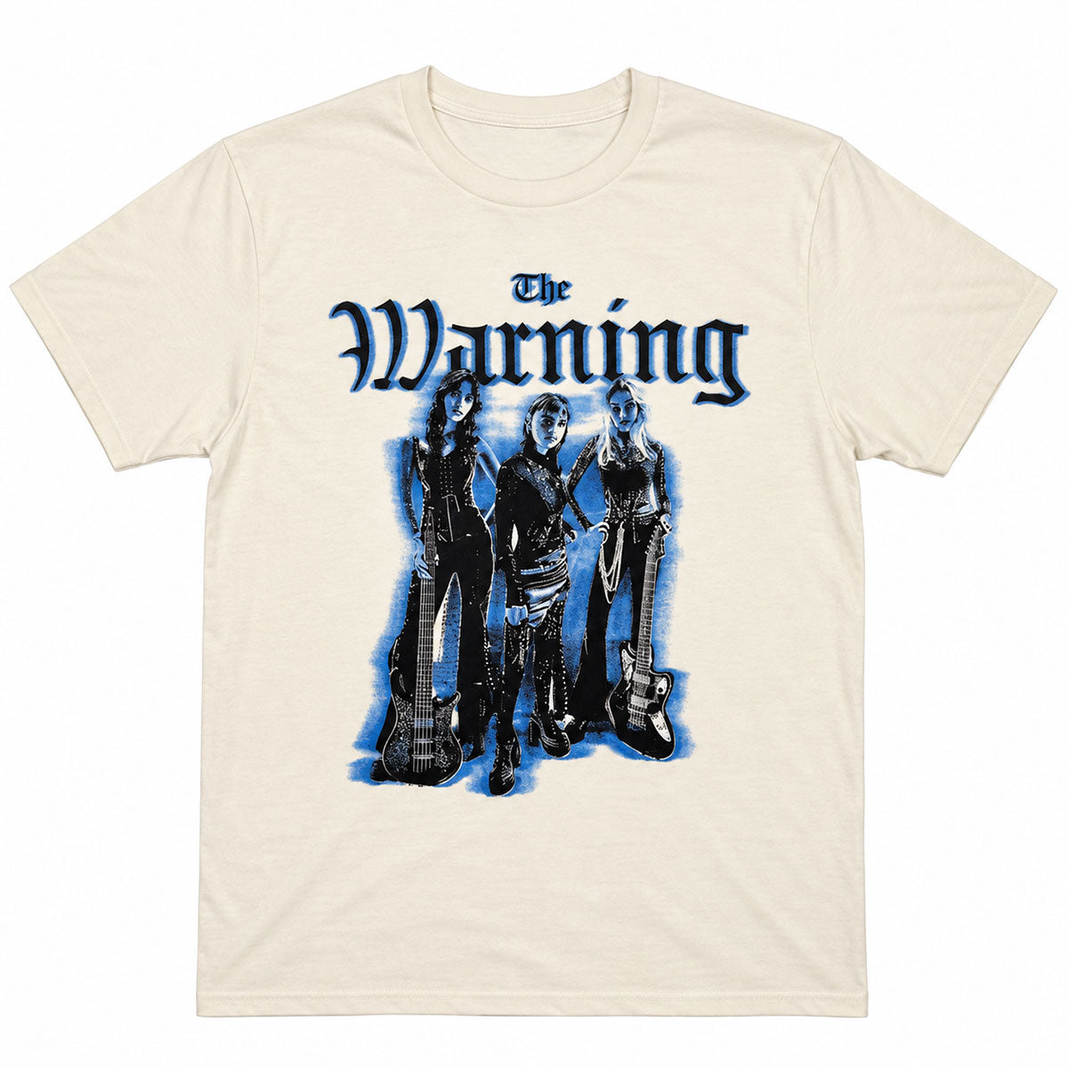 The Warning Unisex T-Shirt: Blue Blur (Natural)