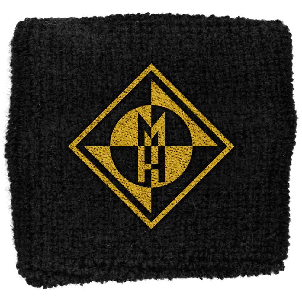 Machine Head Embroidered Wristband: Diamond Logo