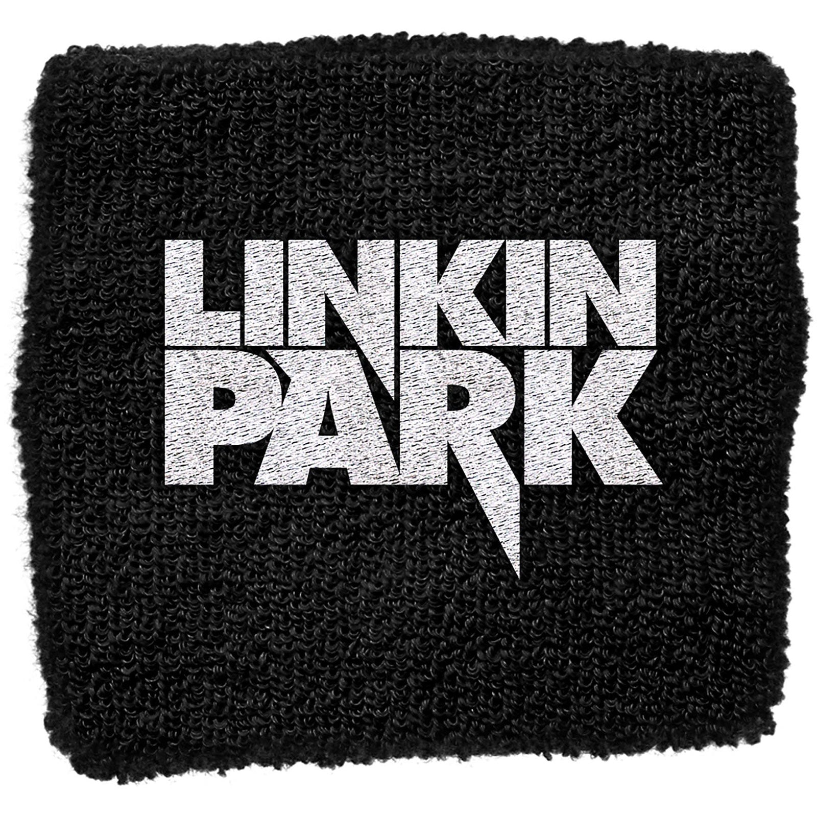 Linkin Park Embroidered Wristband: Logo (Black)