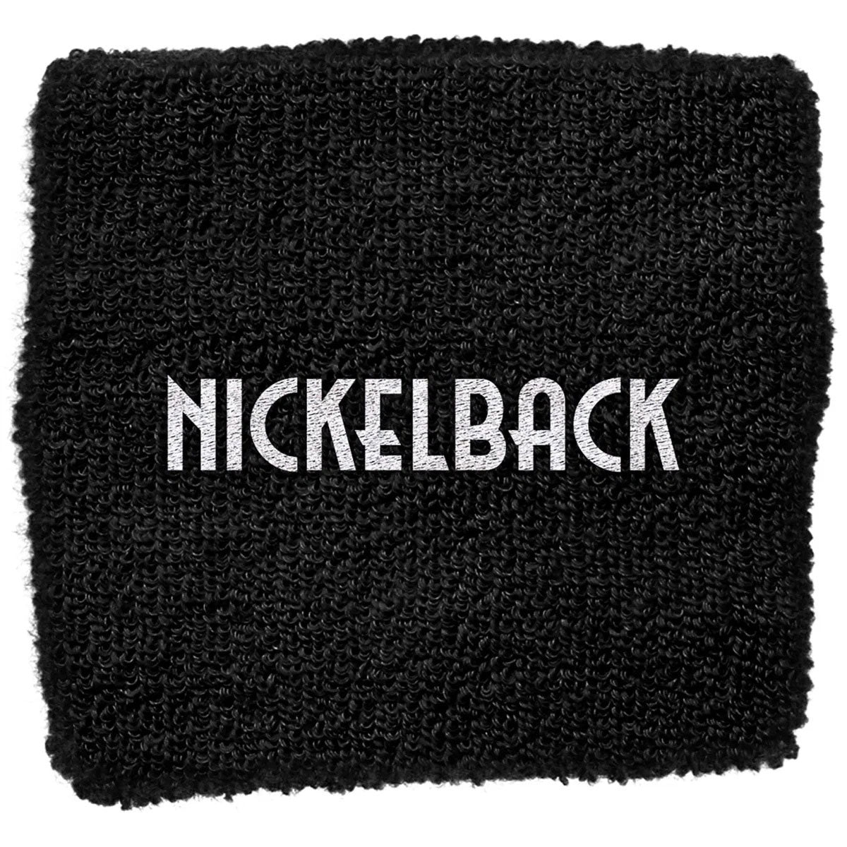 Nickelback Unisex Embroidered Wristband: Logo (Black)