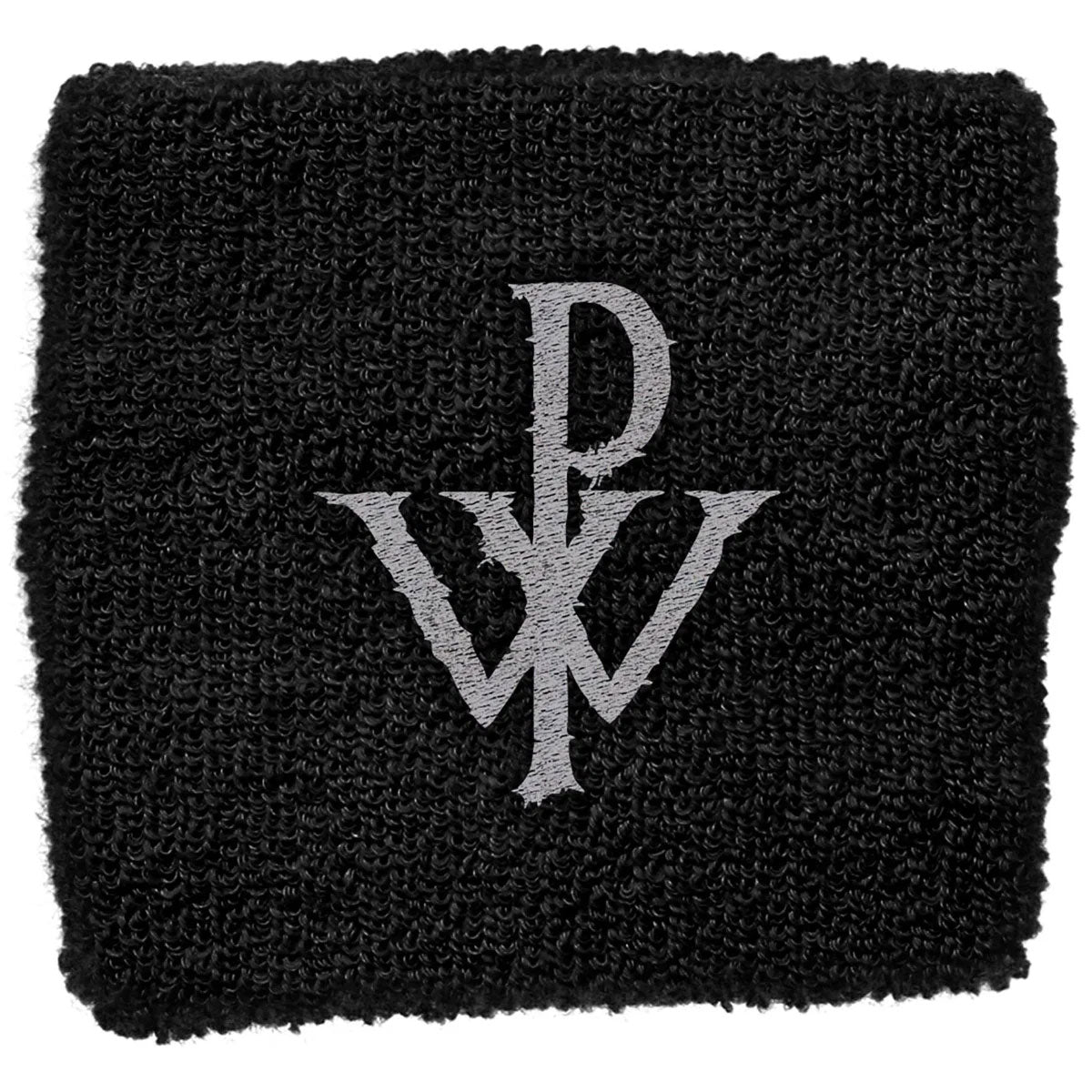 Powerwolf Embroidered Wristband: PW Logo