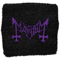Mayhem Embroidered Wristband: Purple Logo