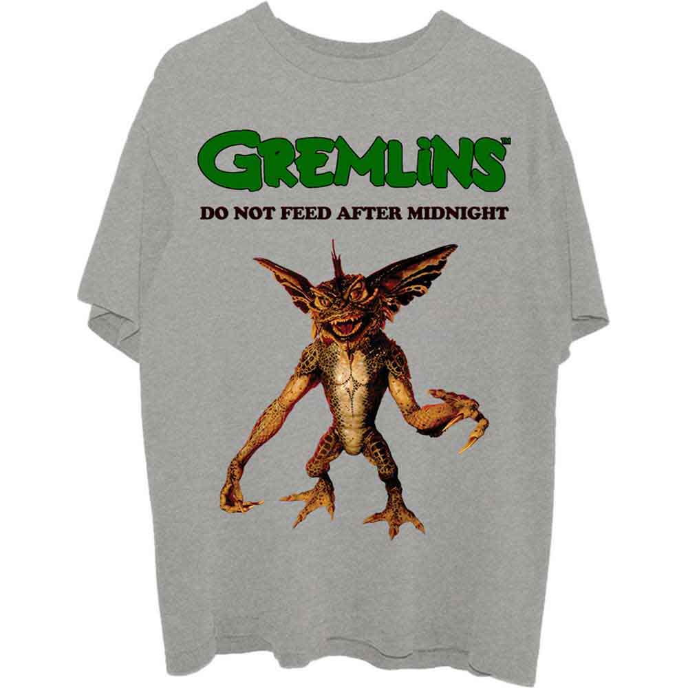 Gremlins Unisex T-Shirt: Stripe Do Not Feed (Grey)