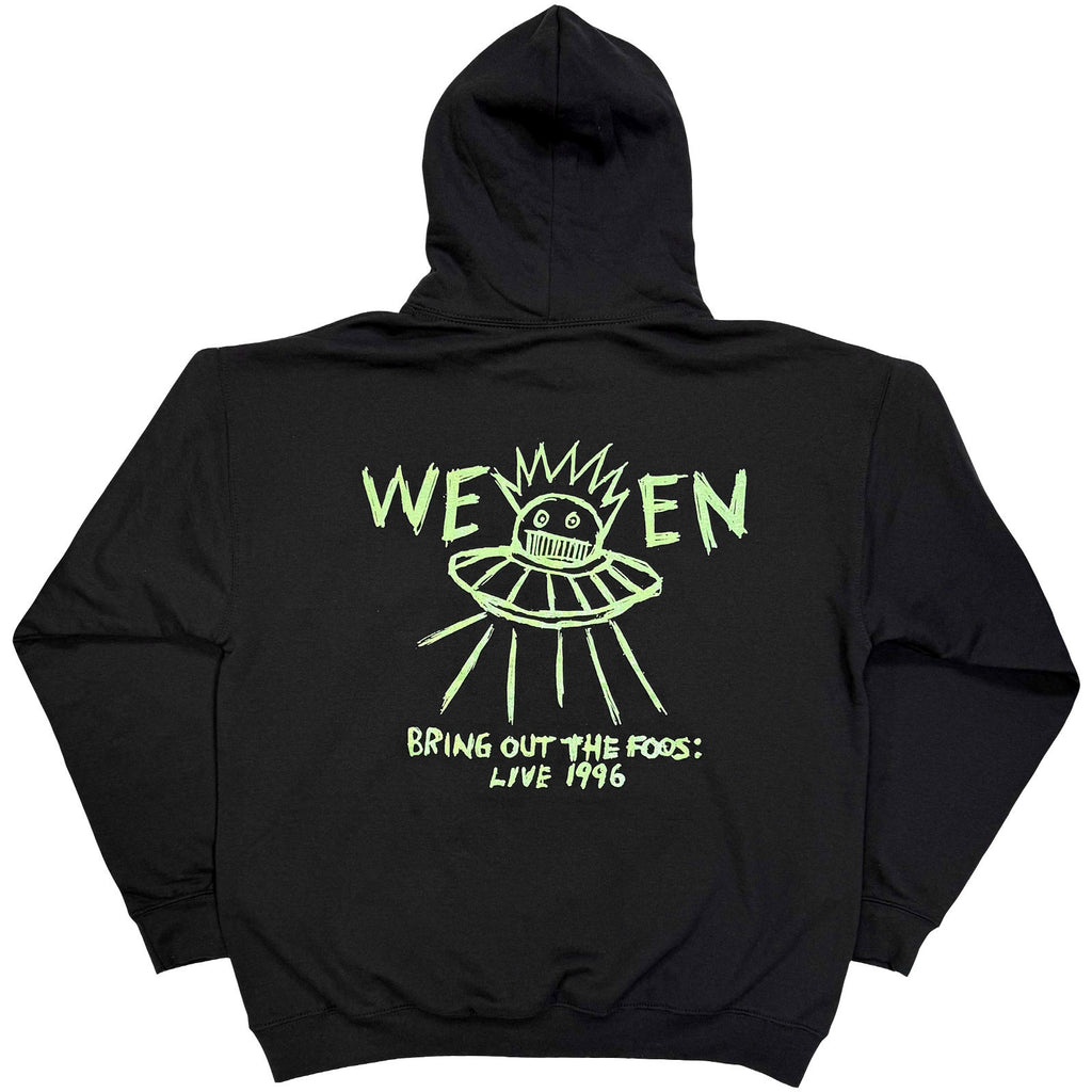 Ween Unisex Pullover Hoodie: Bring Out The Foos (Black) (Back Print)