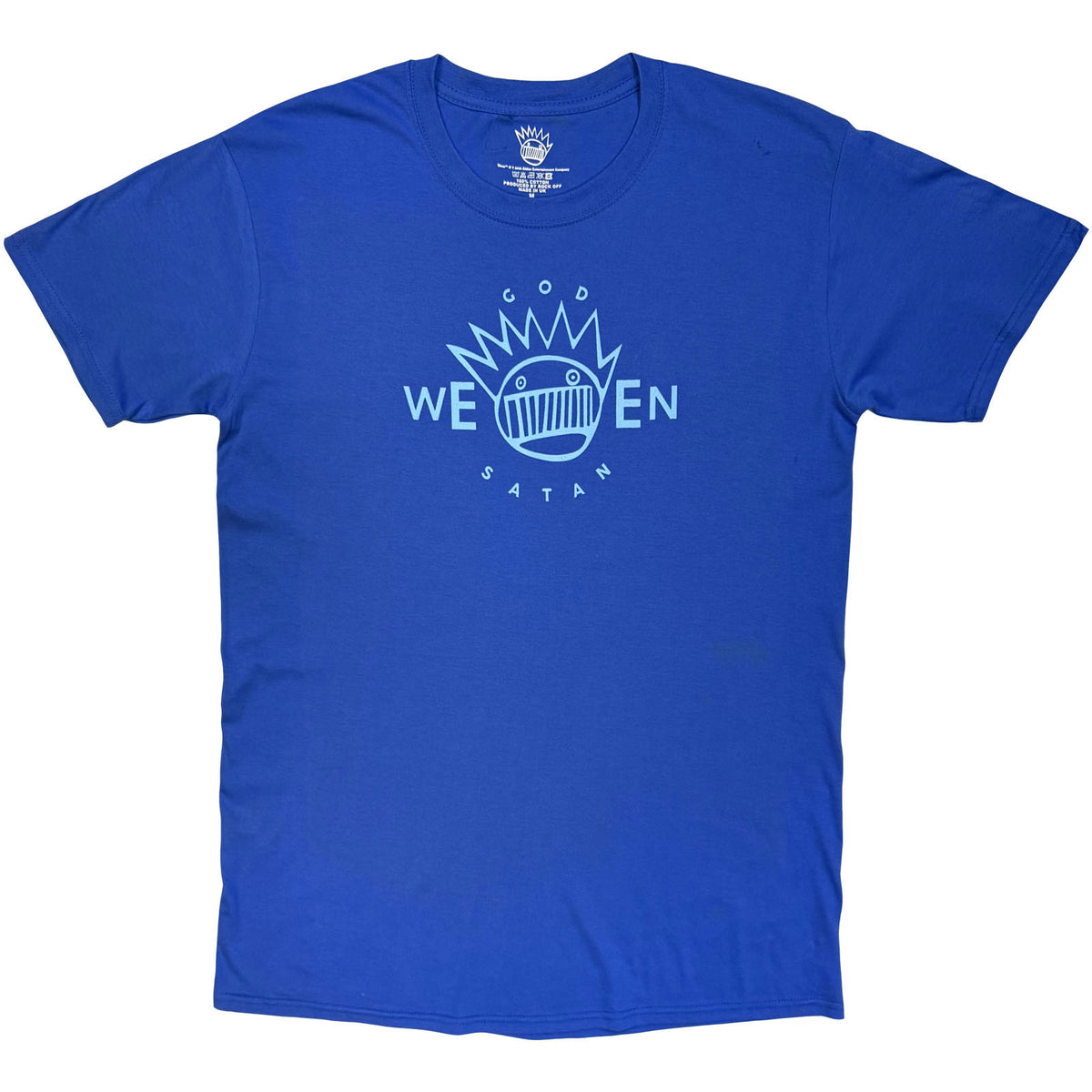 Ween Unisex T-Shirt: GodWeenSatan (Blue)