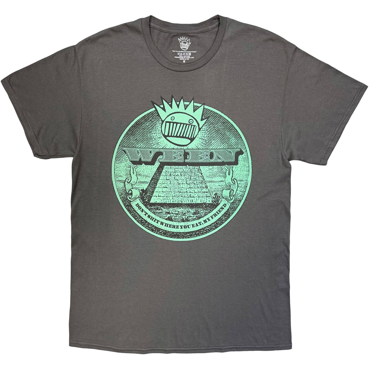 Ween Unisex T-Shirt: Eye Of Boognish (Charcoal Grey)