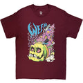 Ween Unisex T-Shirt: Skull Shell (Maroon Red)