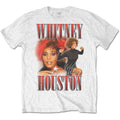 Whitney Houston Unisex T-Shirt: 90s Homage (White)