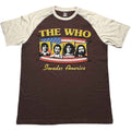The Who Unisex Raglan T-Shirt: Invades America (Brown & Natural)