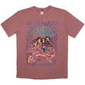 The Who Unisex Stone Wash T-Shirt: Psych Floral (Kashmir Red)