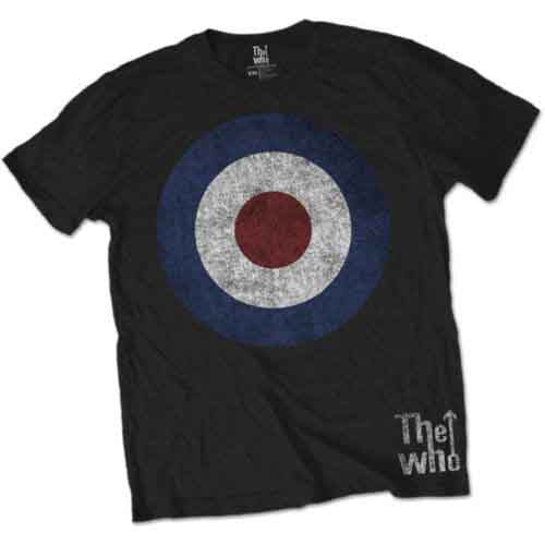 The Who Unisex T-Shirt: Target Distressed (Black)