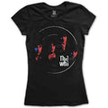The Who Ladies T-Shirt: Soundwaves (Black)