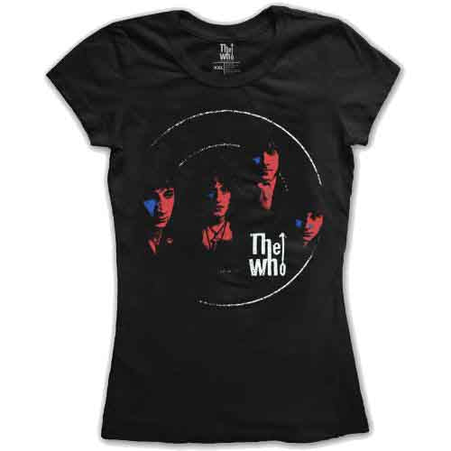 The Who Ladies T-Shirt: Soundwaves (Black)