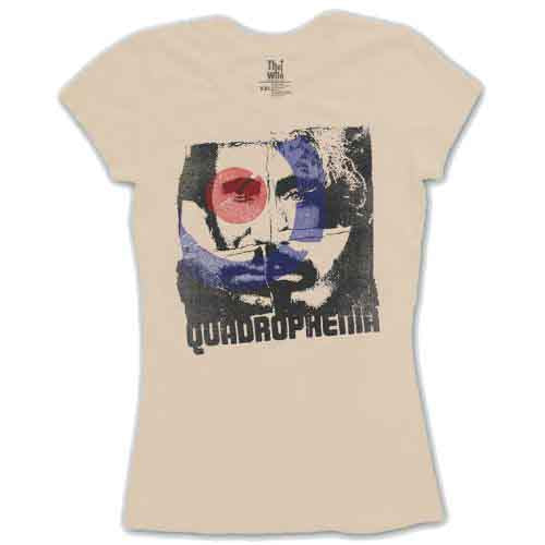 The Who Ladies T-Shirt: Four Square (Cream)