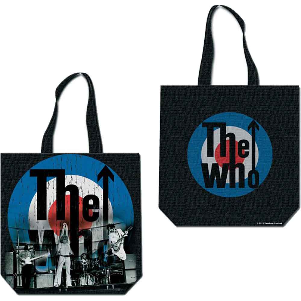 The Who Cotton Tote Bag: Target (Multicolour) (Back Print)