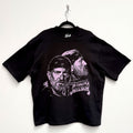 Willie Nelson Unisex Oversized Boxy T-Shirt: Purple Graphic (Black)