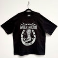 Willie Nelson Unisex Oversized Boxy T-Shirt: Outlaw (Black)