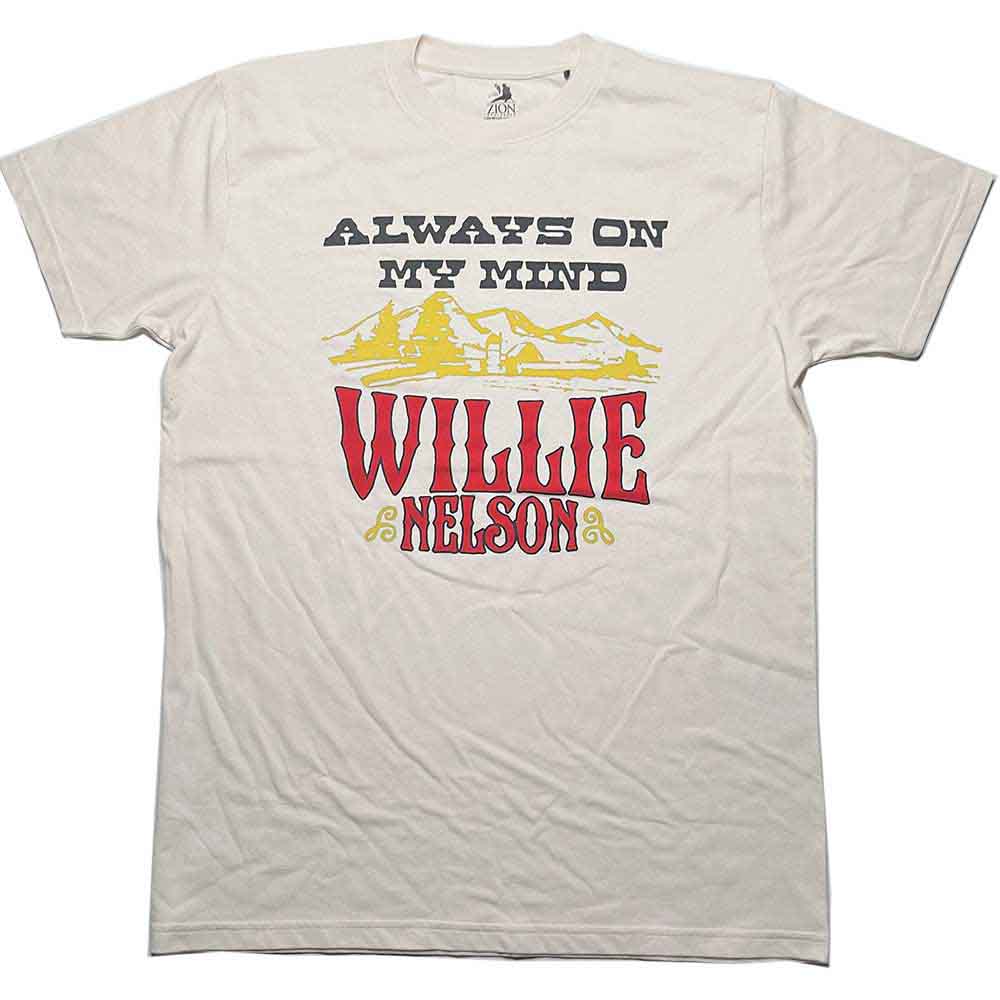 Willie Nelson Unisex T-Shirt: Always On My Mind (Natural)