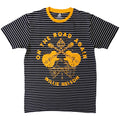 Willie Nelson Unisex Ringer T-Shirt: On The Road Again (Black & White)