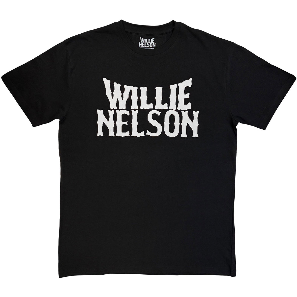 Willie Nelson Unisex T-Shirt: Logo Mono (Black)