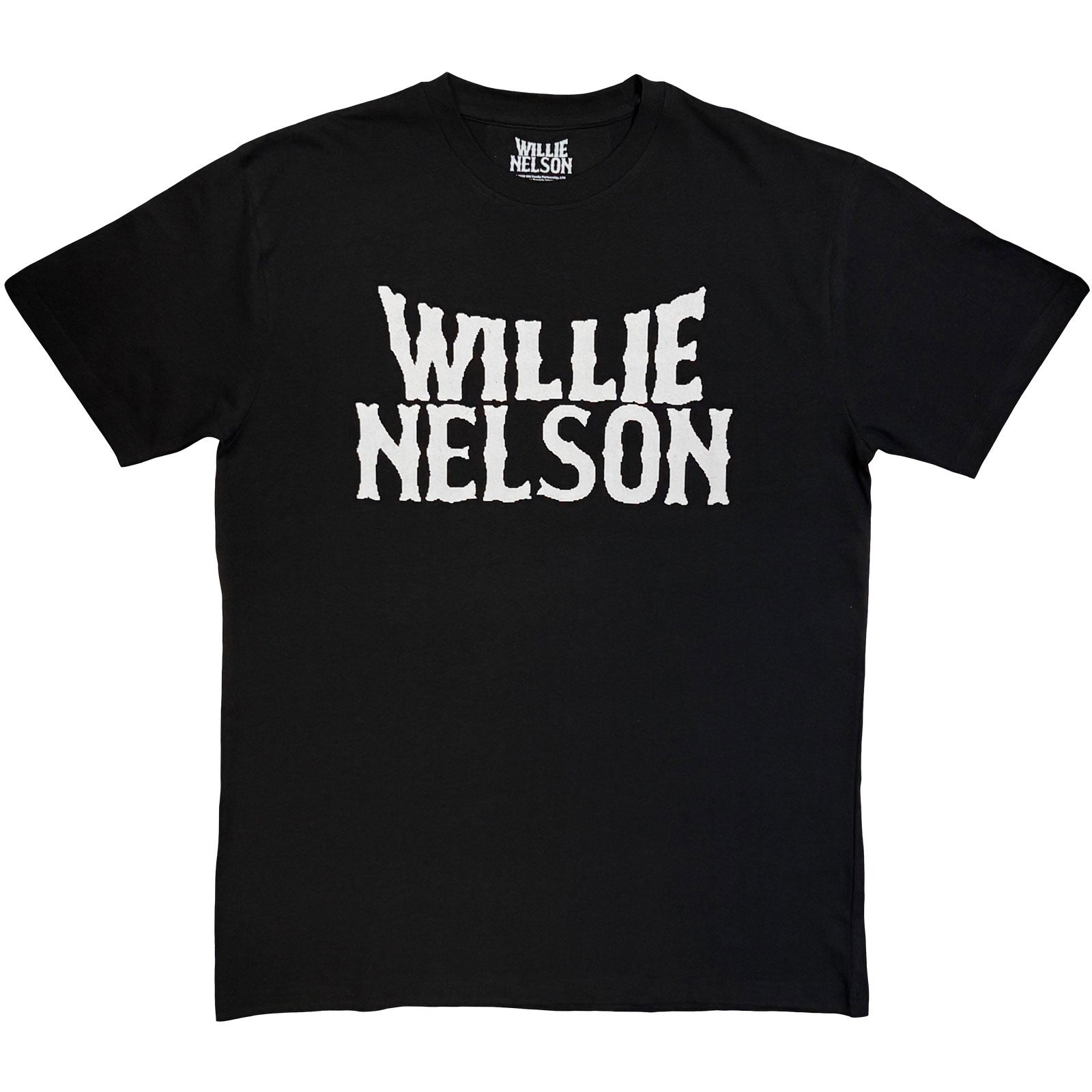 Willie Nelson Unisex T-Shirt: Logo Mono (Black)