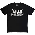 Willie Nelson Unisex T-Shirt: Logo Mono (Black)