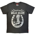 Willie Nelson Unisex Unplugged T-Shirt: Outlaw (Charcoal Grey)