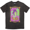 Willy Wonka Unisex Stone Wash T-Shirt: Psych Poster (Charcoal Grey)