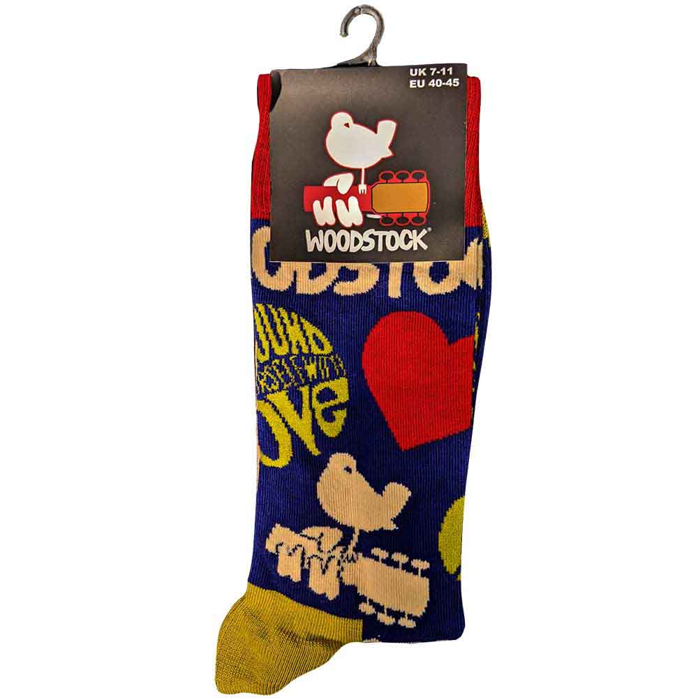 Woodstock Unisex Ankle Socks: Surround Yourself (Navy Blue) (UK Size 7 - 11)