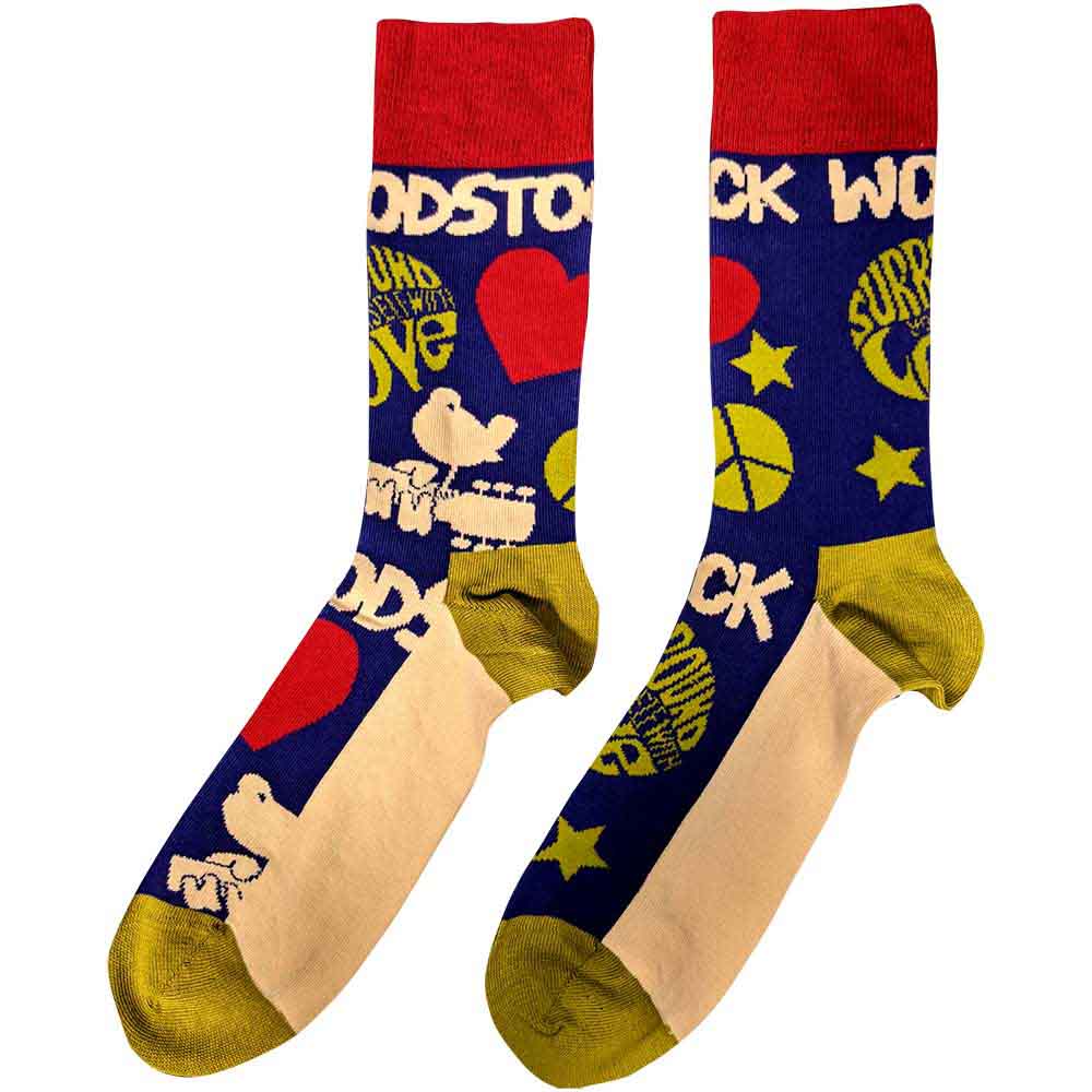 Woodstock Unisex Ankle Socks: Surround Yourself (Navy Blue) (UK Size 7 - 11)