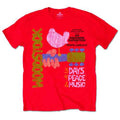 Woodstock Unisex T-Shirt: Classic Vintage Poster (Red)