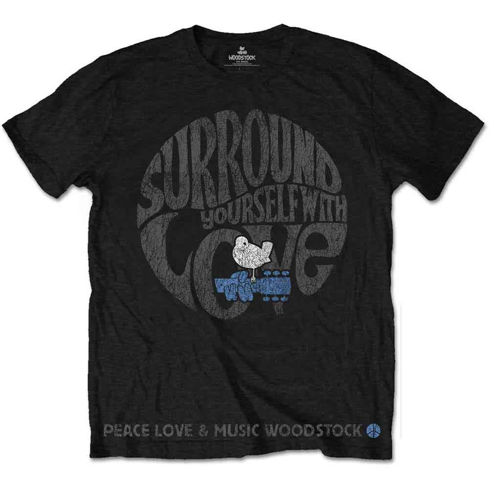 Woodstock Unisex T-Shirt: Surround Yourself (Black)