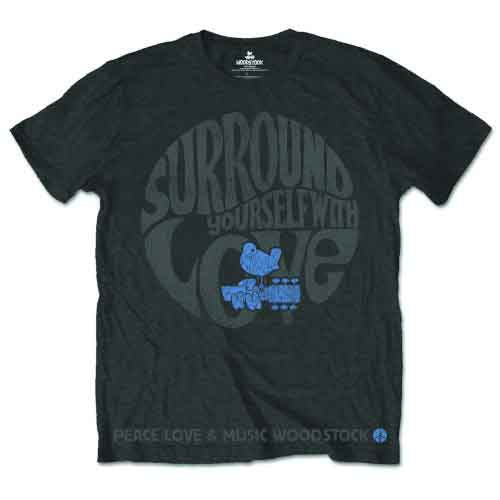 Woodstock Unisex T-Shirt: Surround Yourself (Charcoal Grey)