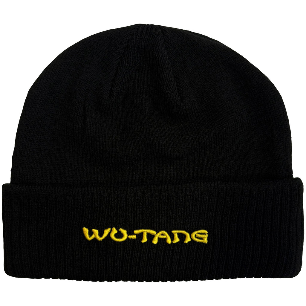 Wu-Tang Clan Unisex Beanie Hat: Logo (Black) (Back Print)