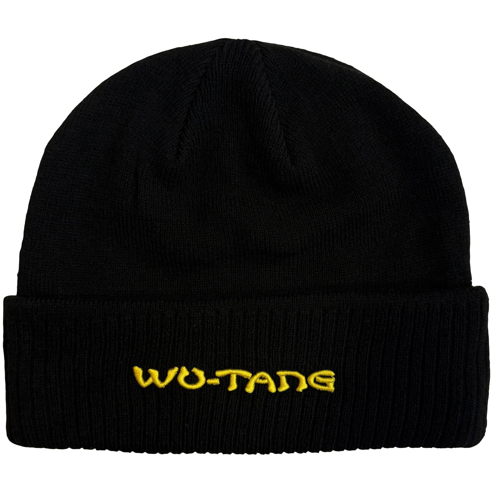 Wu-Tang Clan Unisex Beanie Hat: Logo (Black) (Back Print)