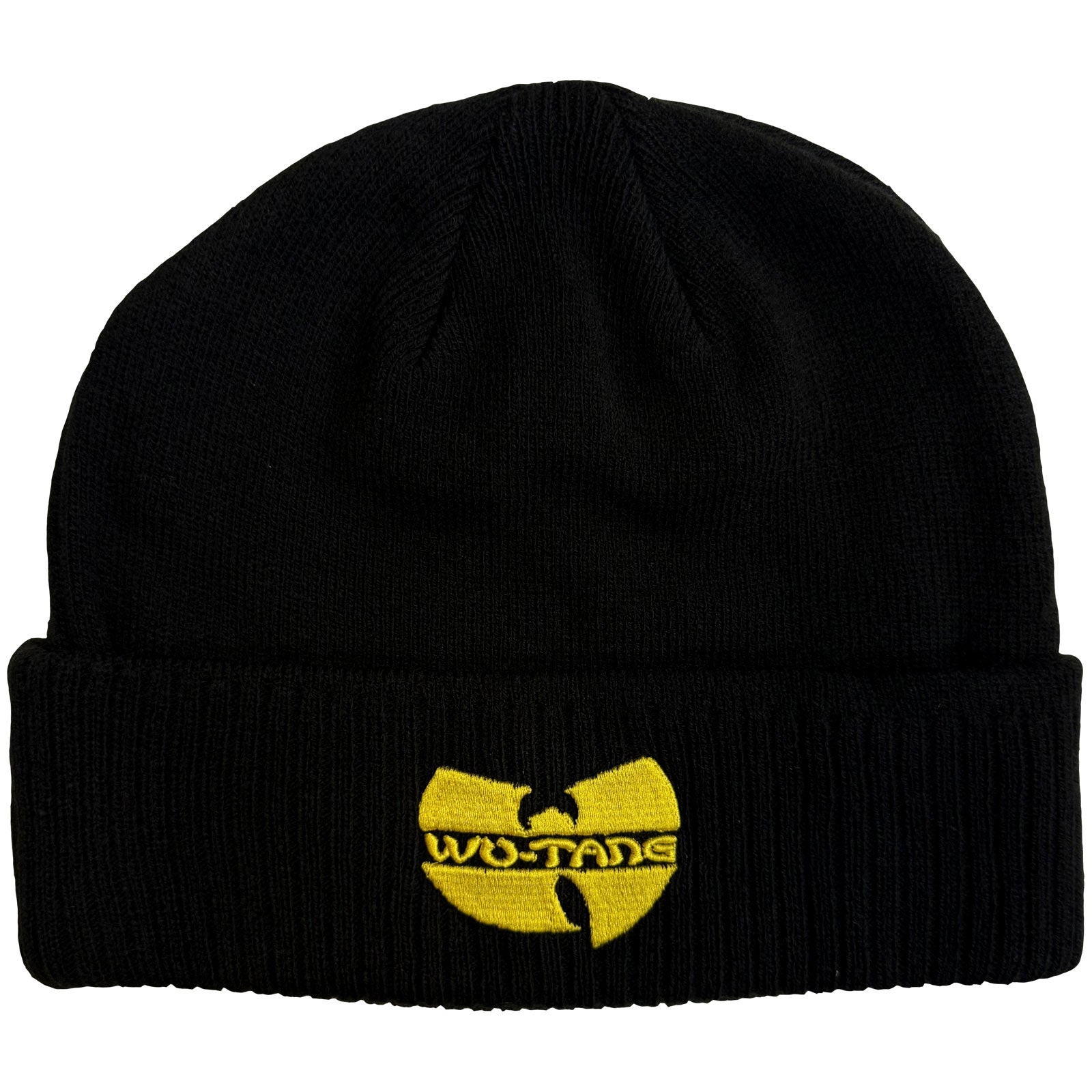Wu-Tang Clan Unisex Beanie Hat: Logo (Black) (Back Print)