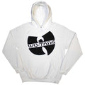 Wu-Tang Clan Unisex Pullover Hoodie: Slanted Logo Mono (White)
