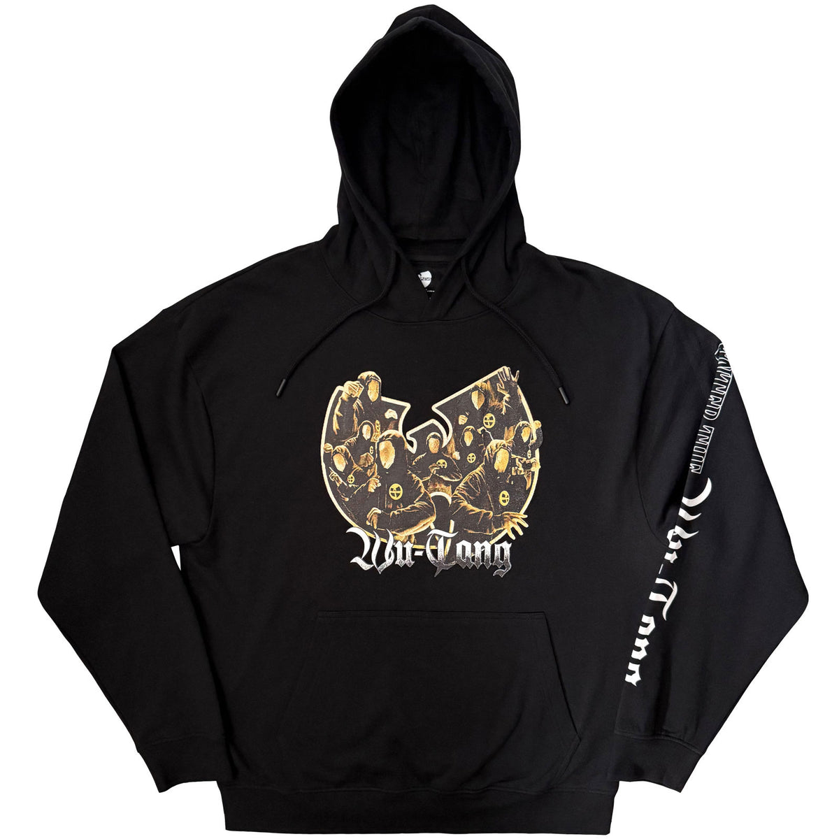 Wu-Tang Clan Unisex Pullover Hoodie: Enter The Wu-Tang (Black) (Sleeve Print)