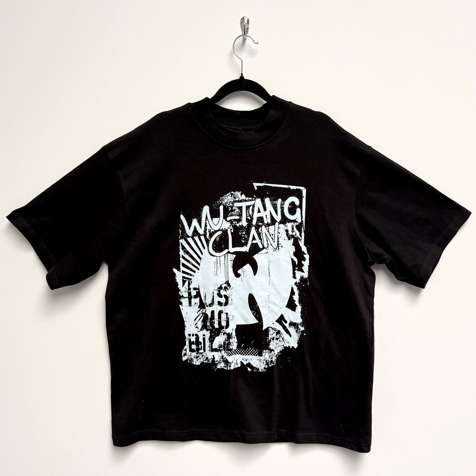 Wu-Tang Clan Unisex Oversized Boxy T-Shirt: Graffiti (Black)