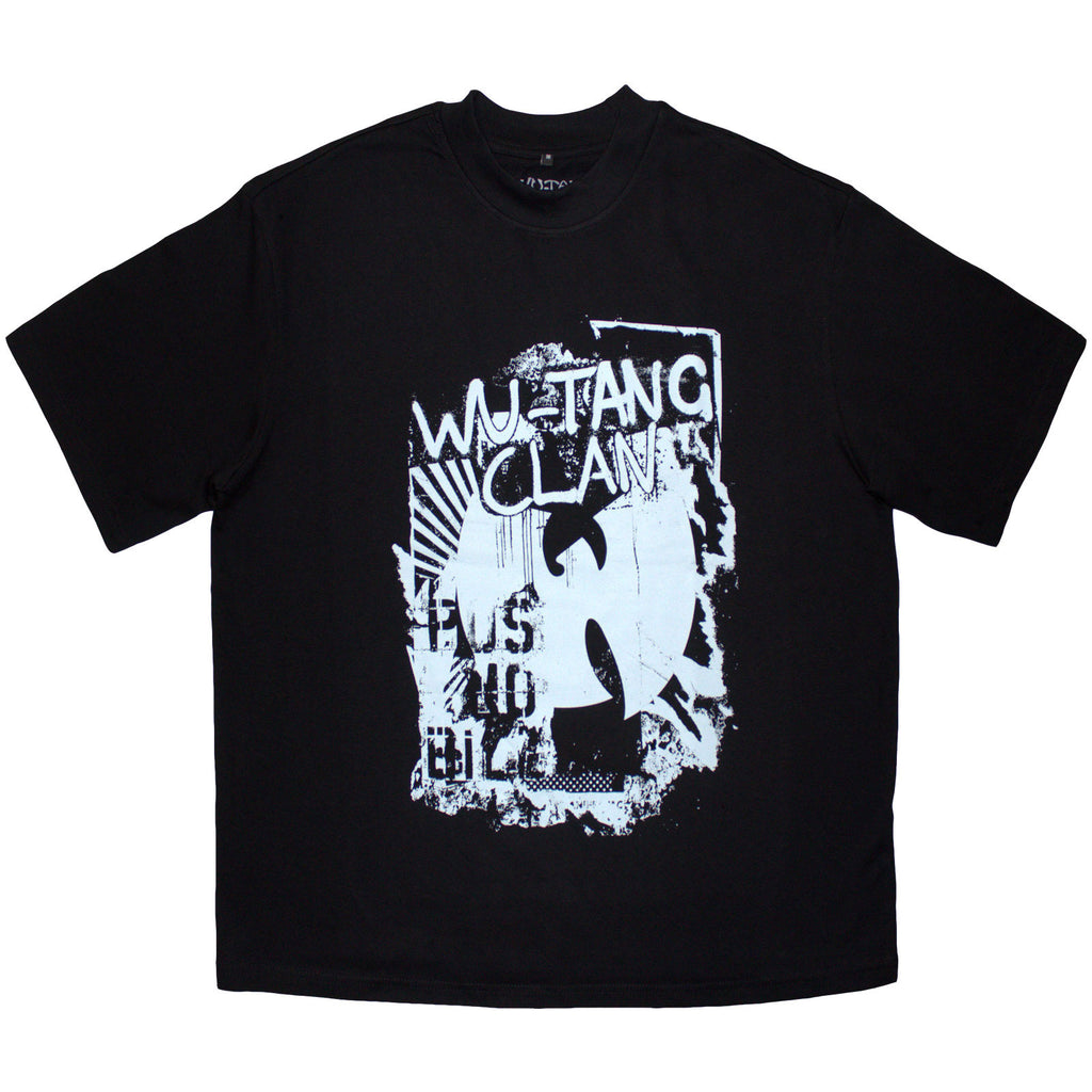 Wu-Tang Clan Unisex Oversized Boxy T-Shirt: Graffiti (Black)
