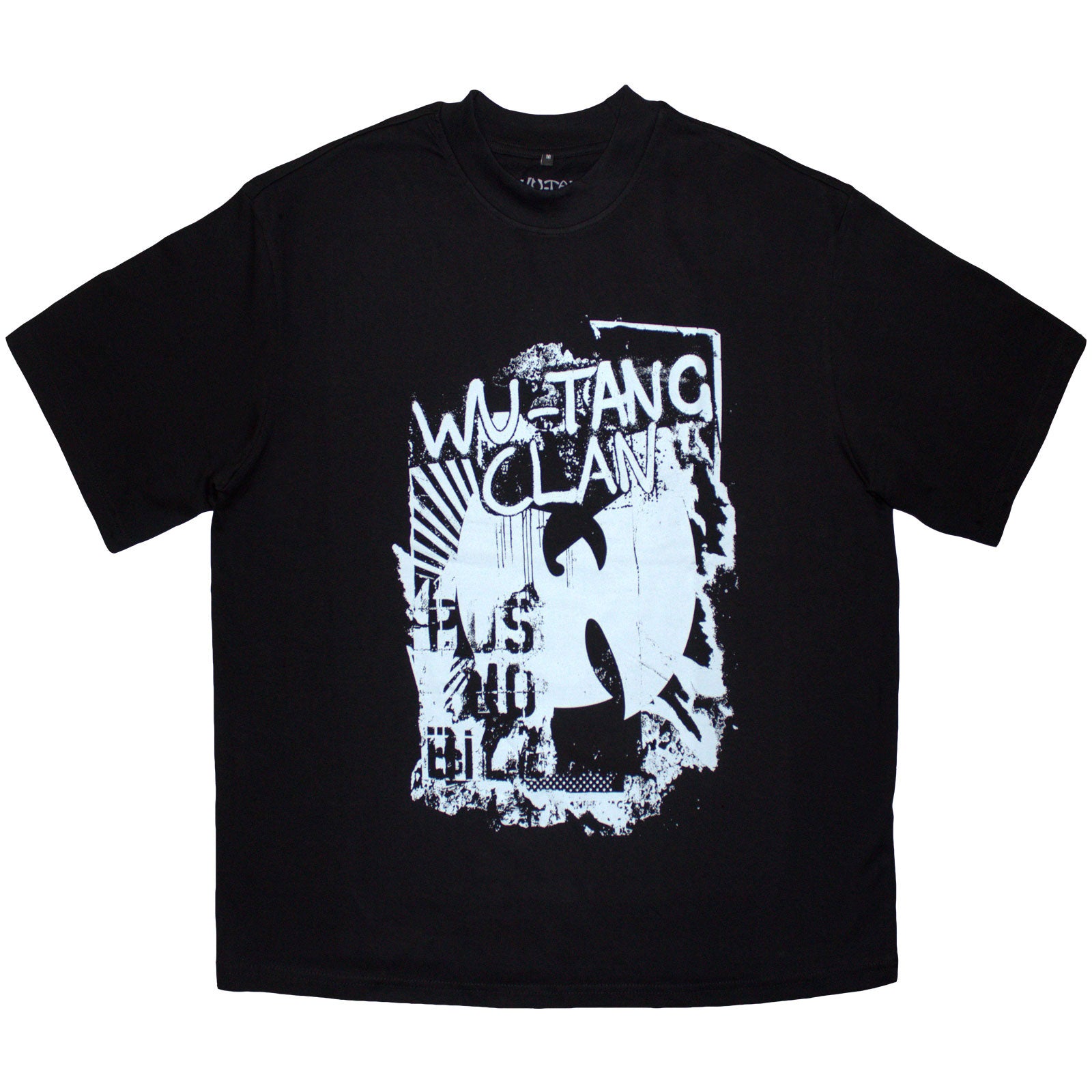 Wu-Tang Clan Unisex Oversized Boxy T-Shirt: Graffiti (Black)