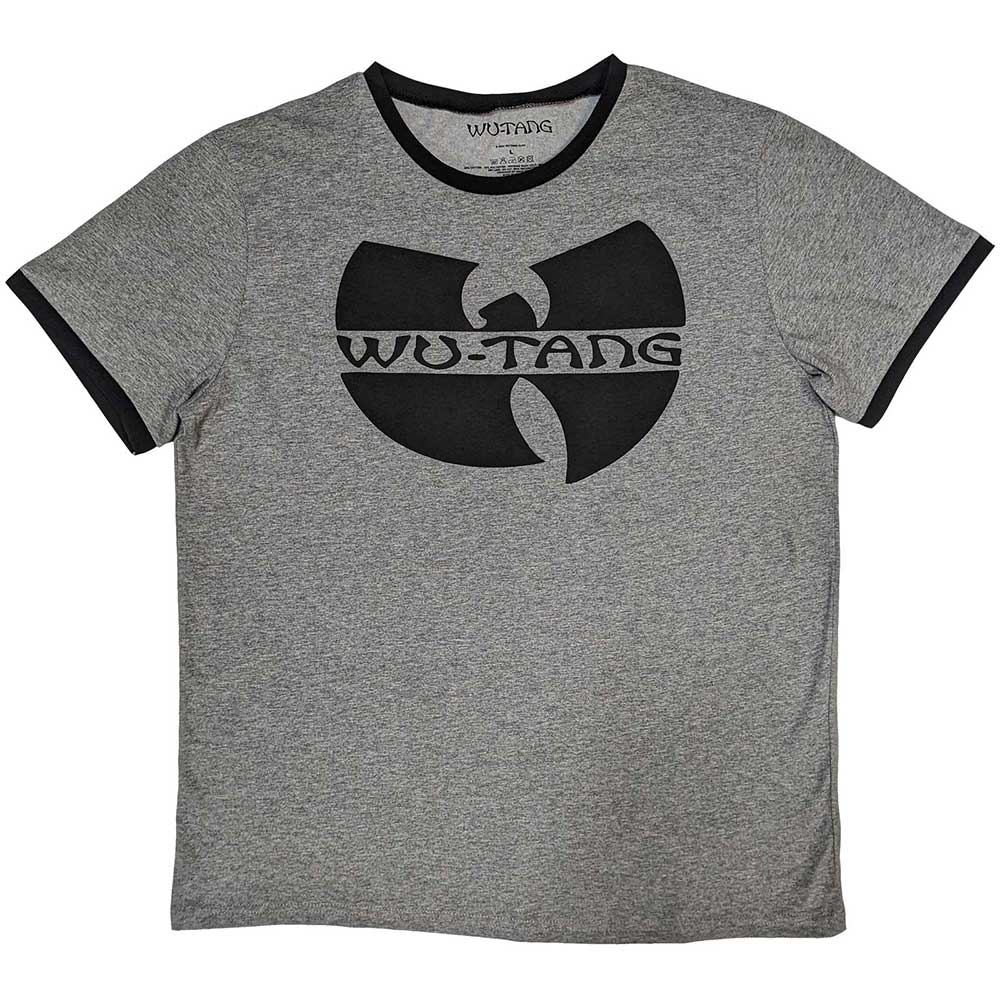 Wu-Tang Clan Unisex Ringer T-Shirt: Logo (Grey)